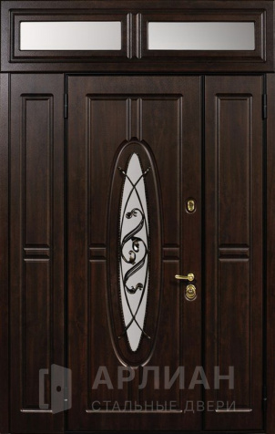 Фото «Уличная дверь с фрамугой в частный дом №23»