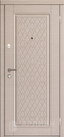 Фото « Дверь МДФ с бронзовой ручкой и отделкой молдинг №533»